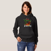 Betta Fish   Xmas Decorations Santa Betta Fish Chr Hoodie (Voorkant volledig)