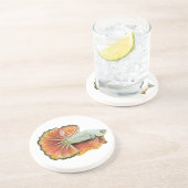 Betta Fish Zandsteen Onderzetter (Zijkant)