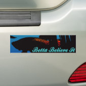 Betta gelooft dat het Bumpersticker is (Op auto)