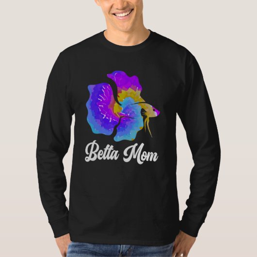 Betta mam Betta Fish Aquarium T-shirt (Voorkant)