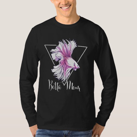 Betta mam Siamese die vis vecht voor een kwartier T-shirt (Voorkant)