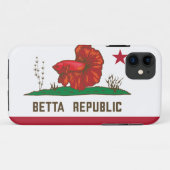 Betta Republiek Vlag Case-Mate iPhone Case (Achterkant (horizontaal))