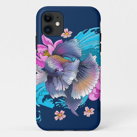 Betta Siamese Fighting Fish Case-Mate iPhone Case (Achterkant)