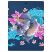 Betta Siamese Fighting Fish  Klembord (Achterkant)