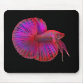 Betta Siamese Fighting Fish Mousepad Muismat (Voorkant)
