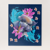 Betta Siamese kempvis Legpuzzel (Verticaal)