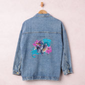 Betta Siamese kempvis Lotusgolven Blauw Denim Jacket (Hangar)