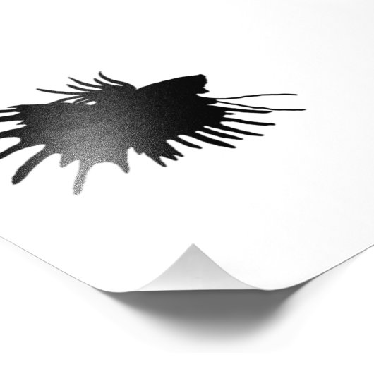 Betta Silhouette Love Siamese Fighting Fish Foto Afdruk (Hoek)