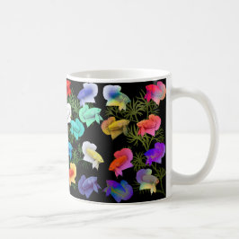 Betta Splendens Aquarium Fish Ceramic Mok. Koffiemok