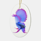 Betta Splendens vecht vissiervissen Keramisch Ornament (Links)