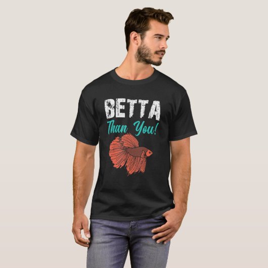 Betta Thu Betta Fish Aquarium 1 T-shirt (Voorkant volledig)