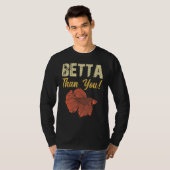 Betta Thu Betta Fish Aquarium T-shirt (Voorkant volledig)