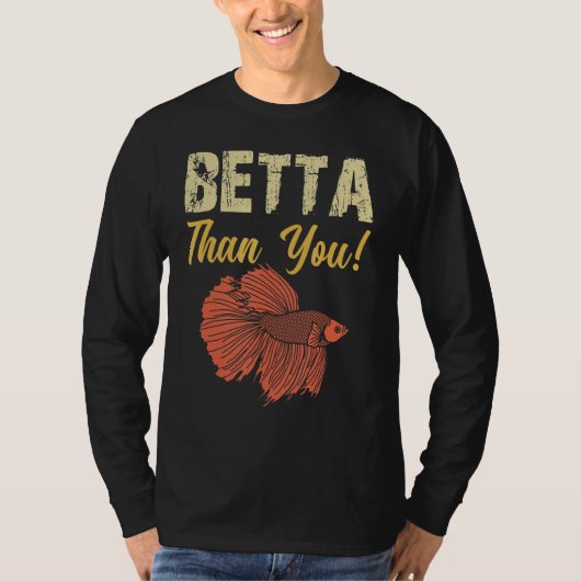 Betta Thu Betta Fish Aquarium T-shirt (Voorkant)