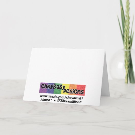 Betta - Verjaardag Kaart (Achterkant)