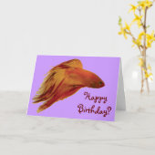 Betta - Verjaardag Kaart (Gele Bloem)