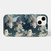 Betta Vis Blauw Wit iPhone Hoesje (Achterkant horizontaal)