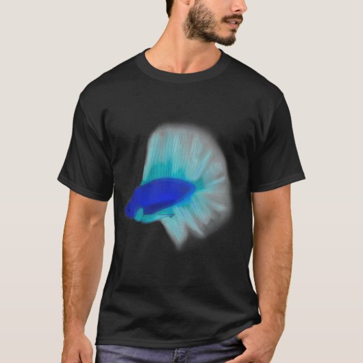 Betta Vis Blauwe T-shirt (Voorkant)