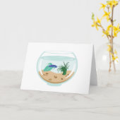 Betta vis kaart (Gele Bloem)