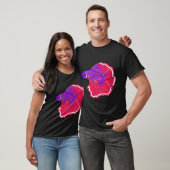 Betta vis, koinobori stijl t-shirt (Unisex)