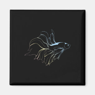 Betta Vis Liefhebber Siamese Vechtvis Aquarium Be Magneet