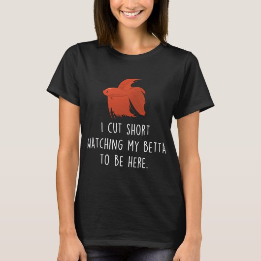 Betta Vissen Afgeknot T-shirt (Voorkant)