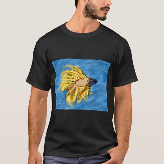 Betta Vissen Kunst T-shirt (Voorkant)