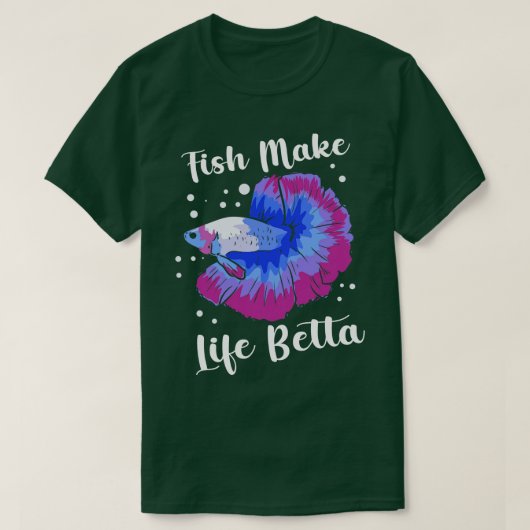 Betta vissen Siamese vechtvissen Betta Splendens T-shirt (Design voorkant)