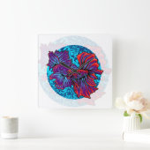 Betta vissen  vierkante klok (Huis)