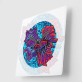 Betta vissen  vierkante klok (Hoek)