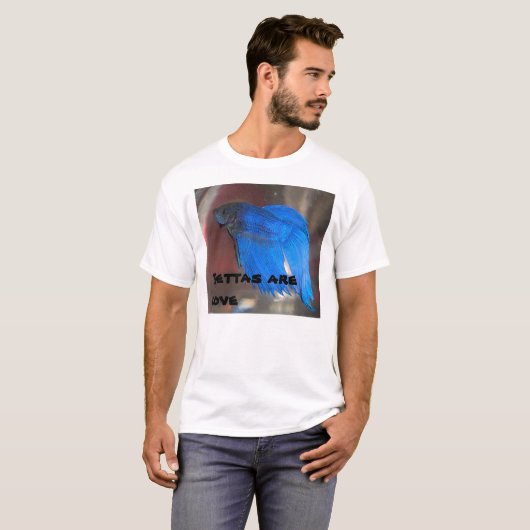 Bettas is liefde t-shirt (Voorkant volledig)