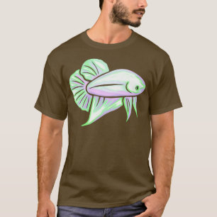 Bettas Plakat Betta Fish Pastel Aquarium Art Gift T-shirt