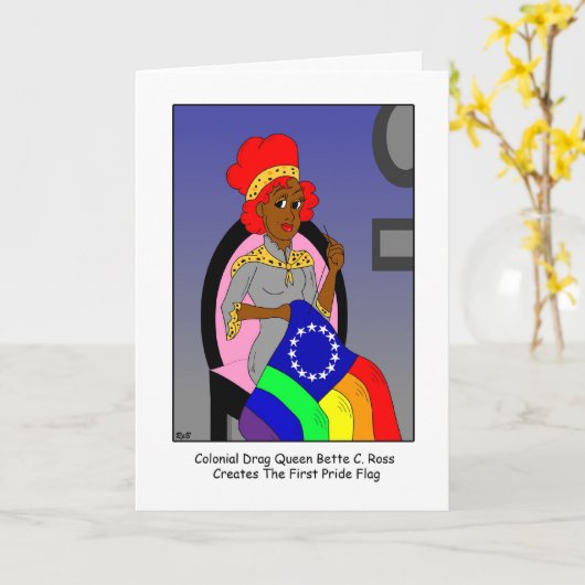 Bette C. Ross: Verjaardag Kaart (Gele Bloem)