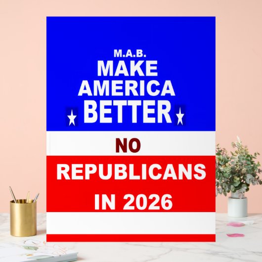 Better America Acryl Bord (Huwelijk)