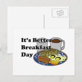 Better Breakfast Day Briefkaart (Voorkant / Achterkant)