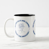 Better Days Are Coming - Geïnspireerd minimalistis Tweekleurige Koffiemok (Links)