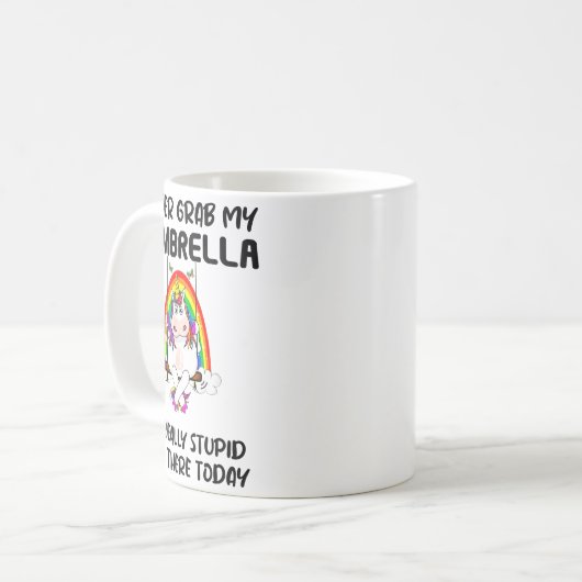 Better Grab My Dumbrella It’s Really Stud Out Ther Koffiemok (Voorkant links)