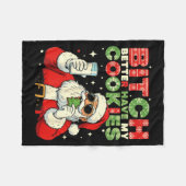 Better Have My Cookies Santa Claus Christmas Funny Fleece Deken (Voorkant (Horizontaal))