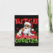 Better Have My Cookies Santa Claus Christmas Funny Kaart (Voorkant)