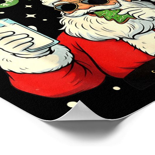 Better Have My Cookies Santa Claus Christmas Funny Poster (Hoek)