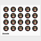 Better Have My Cookies Santa Claus Christmas Funny Ronde Sticker (Vel)