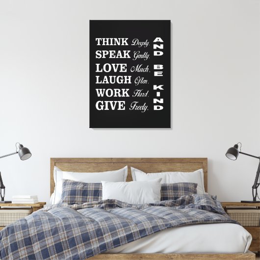 Better Human Behavior Canvas Print (Insitu (Slaapkamer))