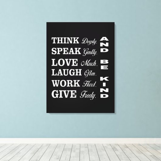 Better Human Behavior Canvas Print (Insitu (Houten vloer))