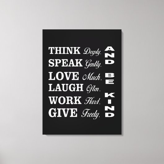 Better Human Behavior Canvas Print (Voorkant)