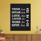Better Human Behavior Canvas Print (Insitu (Woonkamer))