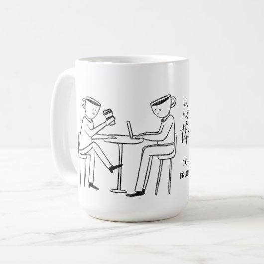 Better latte than never! white koffiemok (Voorkant links)