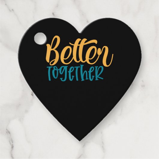 Better Off Together Quote Positive Minimal Design  Bedankjes Labels (Voorkant)