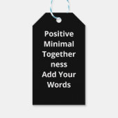 Better Off Together Quote Positive Minimal Design Cadeaulabel (Achterkant)