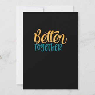 Better Off Together Quote Positive Minimal Design Feestdagenkaart