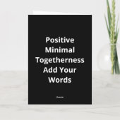 Better Off Together Quote Positive Minimal Design  Kaart (Achterkant)