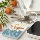 Better Than Bacon Father's Day Acrylic Award Sleutelhanger (Voorkant Rechts)